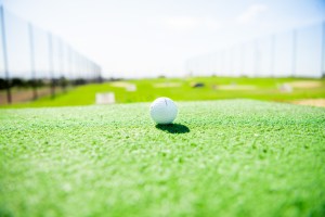golf ball on range